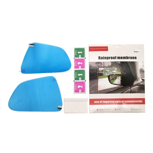 For Tesla Model 3 Car Side Window Rearview Mirror Rainproof Film Nano Anti-fog Sticker by buy2fix
