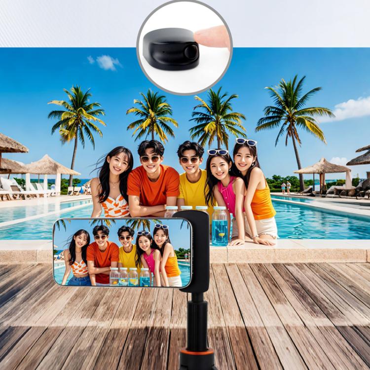 Magsafe Mobile Phone Selfie Fill Light Bluetooth Camera Aid Holder Live Video Shooting Filling Lamp(Black) - Phone Remote Control by buy2fix | Online Shopping UK | buy2fix