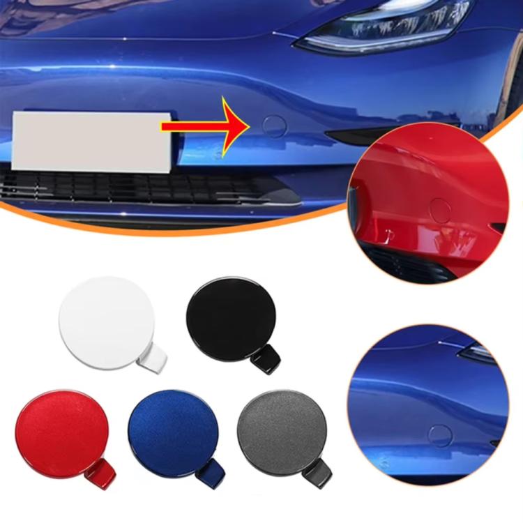 For Tesla Model 3 Front Trailer Hook Protective Cover Replacement Parts Front Towing Hole Cover(Black) by buy2fix