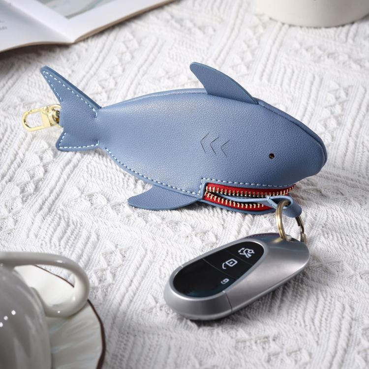 Hallmo Universal Shark-Shaped Key Protective Cover Multifunctional Car Key Storage Bag, Color: Light Blue - Car Key Cases by Hallmo | Online Shopping UK | buy2fix