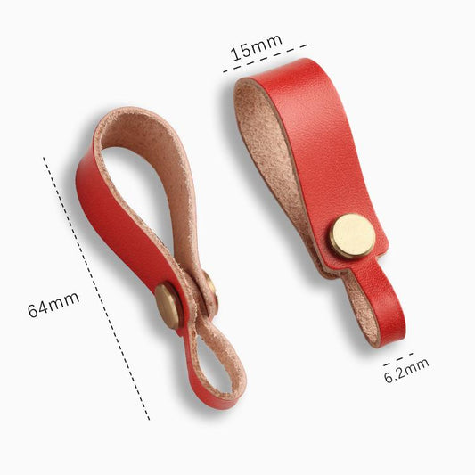 Hallmo Universal Cowhide Handmade Lanyard Keychain Car Remote Control Pendant(Light Gray) by Hallmo