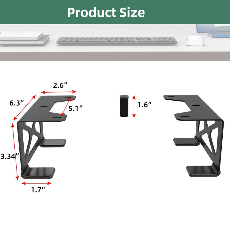 For Xbox One S / X, Xbox 360 Under Desk Storage Stand Rack(Black) - Holder by buy2fix | Online Shopping UK | buy2fix