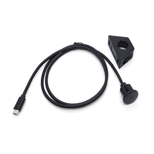 1m Type-C 3.0 Compatible 2.0 USB C Car Waterproof Cable Panel Data Extension Cord - DIY Cables by buy2fix | Online Shopping UK | buy2fix