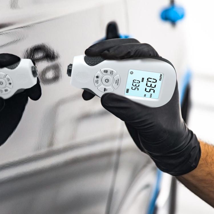 High-Precision Anti-Slip Paint Coating Thickness Gauge(Black) - Coating Thickness Gauge by buy2fix | Online Shopping UK | buy2fix