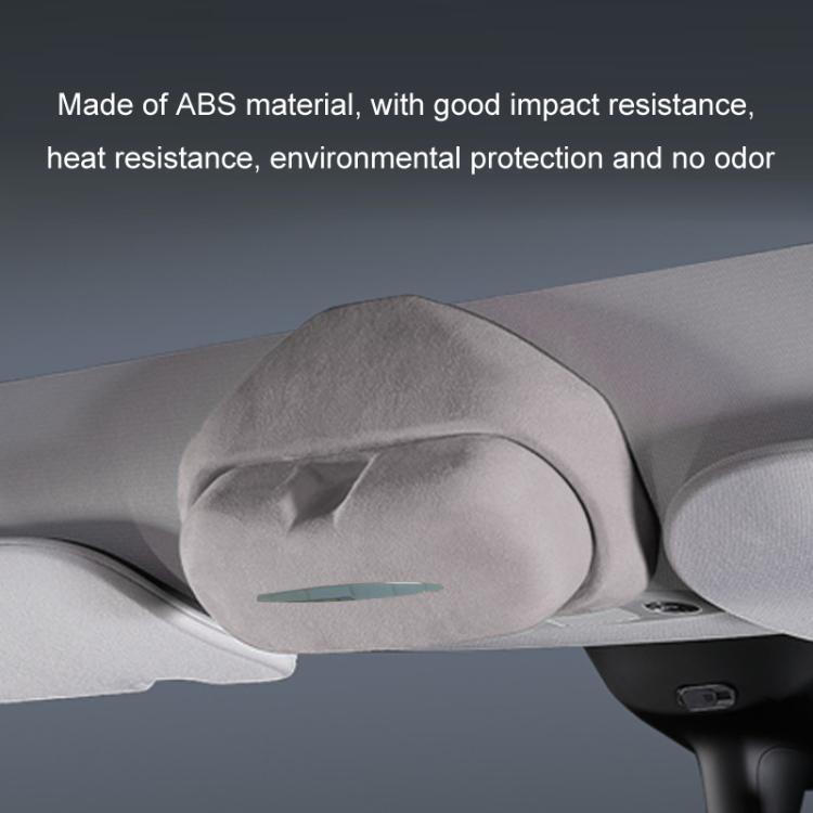 For Tesla Suede Leather Glasses Storage Box, Model: Model 3 Black by buy2fix