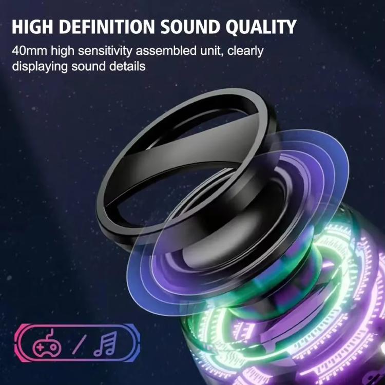 G200 Magnetic Bluetooth TWS Mini Speaker Subwoofer With Colorful Atmosphere Light(Black) - Mini Speaker by buy2fix | Online Shopping UK | buy2fix