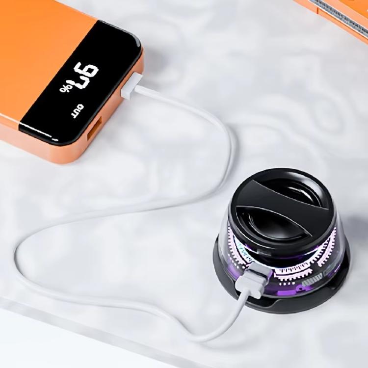 G200 Magnetic Bluetooth TWS Mini Speaker Subwoofer With Colorful Atmosphere Light(Black) - Mini Speaker by buy2fix | Online Shopping UK | buy2fix