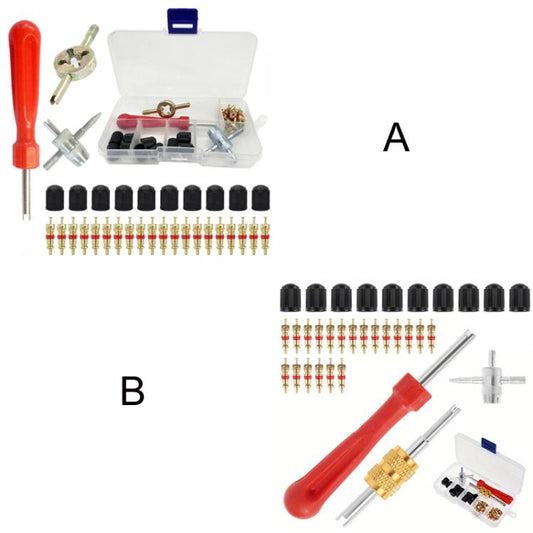 33pcs/Set Car Bicycle Tire Valve Core Installation Tool Repair Kit, Specifications: B - Maintenance tools by buy2fix | Online Shopping UK | buy2fix