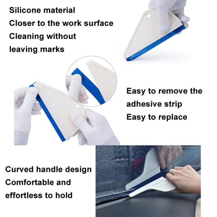 Trapezoidal Car Film Tool Scraper Glass Cleaning Wiper - Sticker Tools by buy2fix | Online Shopping UK | buy2fix