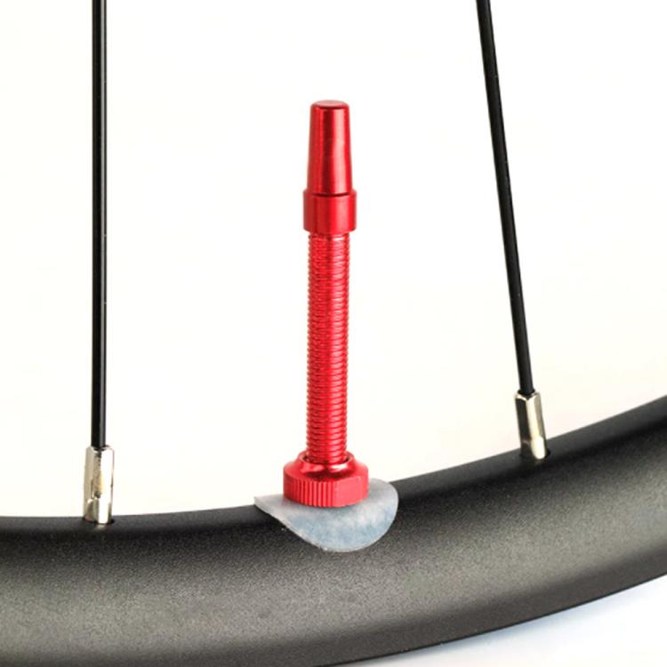 Mountain Road Bike Tubeless French Vacuum Valve, Color: 44mm Red A - Tire Valve Caps by buy2fix | Online Shopping UK | buy2fix