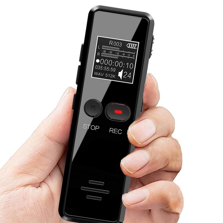 32GB 0.9-inch LCD Screen Interview Mini HD Recorder USB Charging MP3 Player - Recording Pen by buy2fix | Online Shopping UK | buy2fix