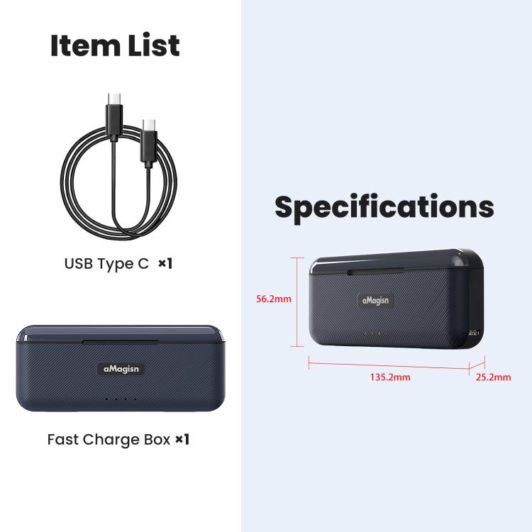 For Insta360 Ace Pro 2 Battery aMagisn Fast Charging Box Charger Storage Compartment - Others by aMagisn | Online Shopping UK | buy2fix