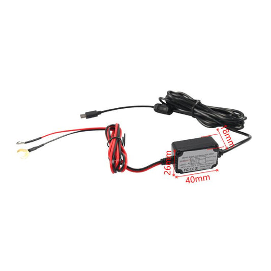 Car Driving Recorder Parking Monitoring 3A Step-down Cable Set, Specifications: Type-C 2 Wires - Accessories by buy2fix | Online Shopping UK | buy2fix