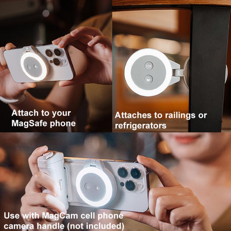 PGYTECH P-PG-012 Cell Phone Magnetic Fill Light MagSafe Live Photo Shooting Photography Lights(Gray) - Selfie Light by PGYTECH | Online Shopping UK | buy2fix