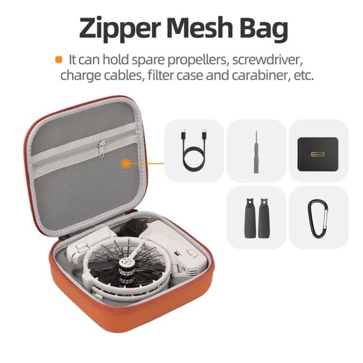 For DJI Flip Sunnylife FP-B957 Storage Bag Mini Vlog Aerial Camera Protective Case(Orange) - Other by Sunnylife | Online Shopping UK | buy2fix