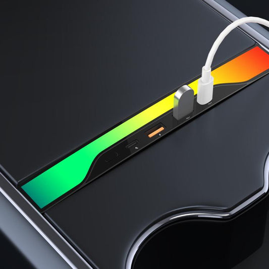 For Tesla Model 3 / Y 4-in-1 Colorful RGB Hub Docking Station(USBx2+Type-Cx1+PD Fast Charging) - DIY Modified Charger by buy2fix | Online Shopping UK | buy2fix