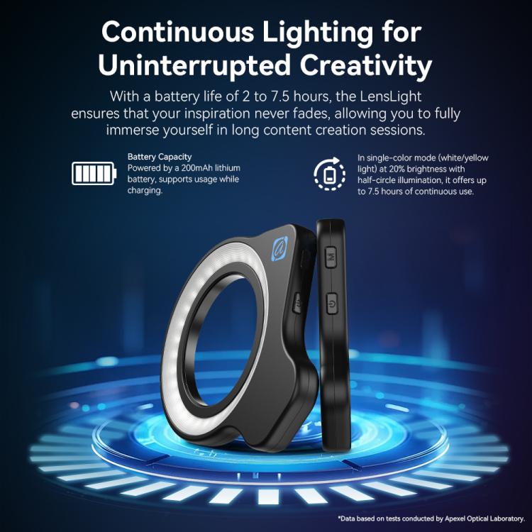 APEXEL APL-FL26 Jewelry Food Still Life Tri-color 9-speed Slim Ring Macro Photography Fill Light - Ring Light by APEXEL | Online Shopping UK | buy2fix