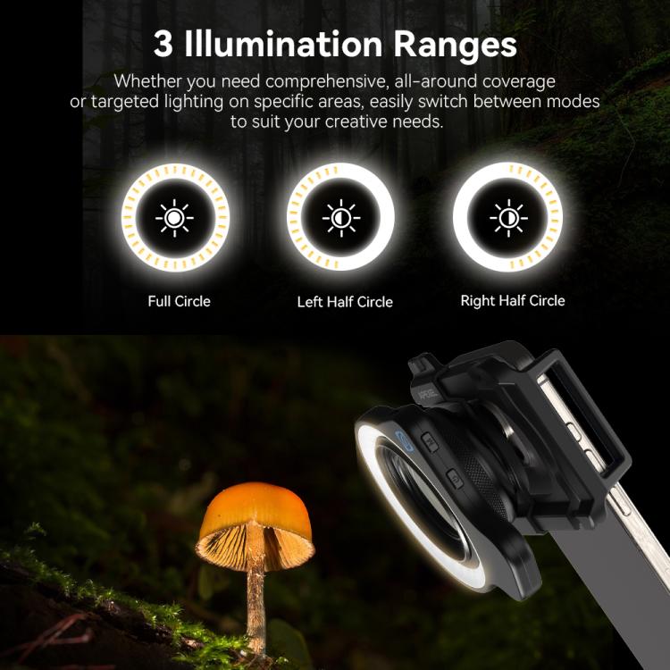 APEXEL APL-FL26 Jewelry Food Still Life Tri-color 9-speed Slim Ring Macro Photography Fill Light - Ring Light by APEXEL | Online Shopping UK | buy2fix