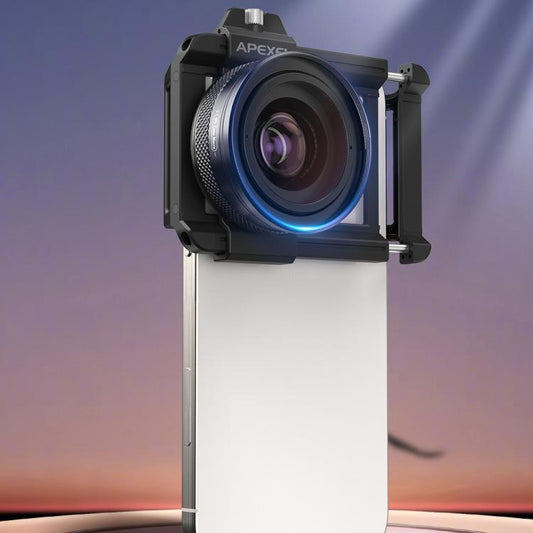 APEXEL APL-ZM100 10X-20X Fixed Focus Macro Cell Phone Lens For HD Close-up Photography(Black) - Macro & Wide-angle by APEXEL | Online Shopping UK | buy2fix