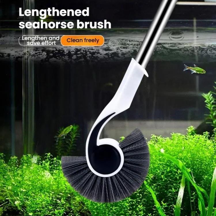 125cm Fish Tank Brush Long Handle Cleaning Algae Removal Tool Inner Wall Cleaning Fish Tank Brush - Cleaning Tools by buy2fix | Online Shopping UK | buy2fix