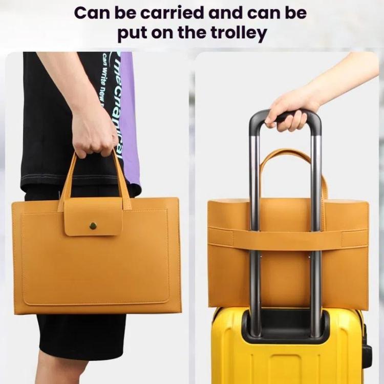 Laptop Computer Handbag For Ipad Macbook Lenovo Huawei Computer Inner Bag Briefcase, Spec: 13/14 inch(Black) - 14.1 inch by buy2fix | Online Shopping UK | buy2fix