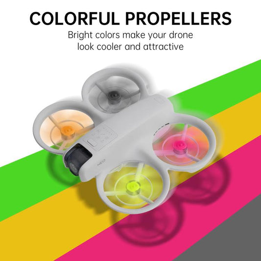 1pair For DJI Neo RCSTQ Drone 5 Blade Paddle Quick Release Replacement Blade(Orange) - DIY Propeller by RCSTQ | Online Shopping UK | buy2fix