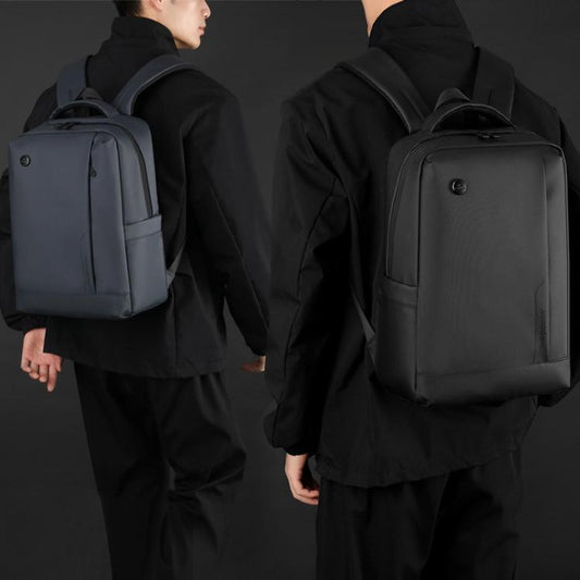 WEPOEWR Men 14-inch Laptop Backpack Waterproof Large Capacity Business Commuter backpack(Black) - Backpack by WEPOEWR | Online Shopping UK | buy2fix