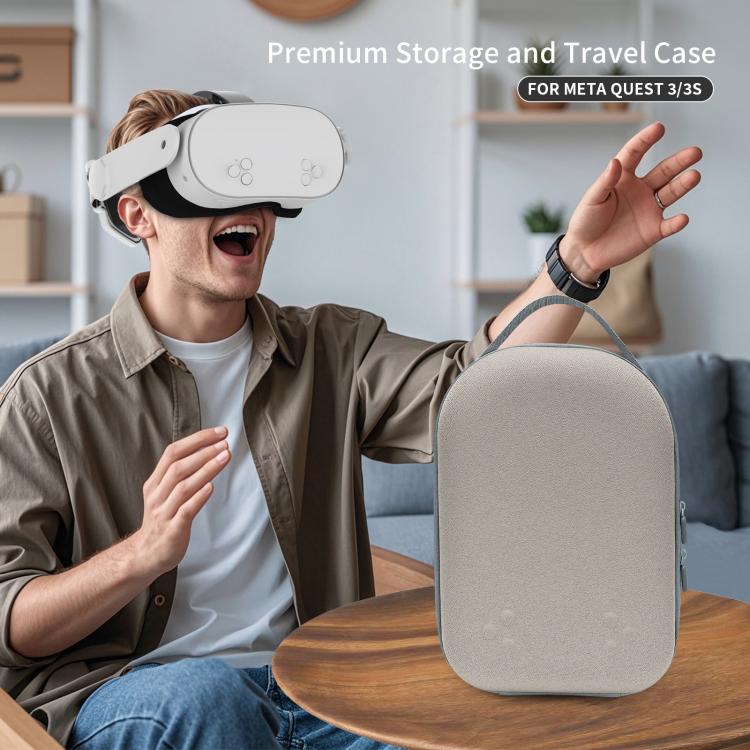 For Meta Quest 3S / 3 VR Headset JYS Storage Bag Handbag(Black and White) - VR Accessories by JYS | Online Shopping UK | buy2fix