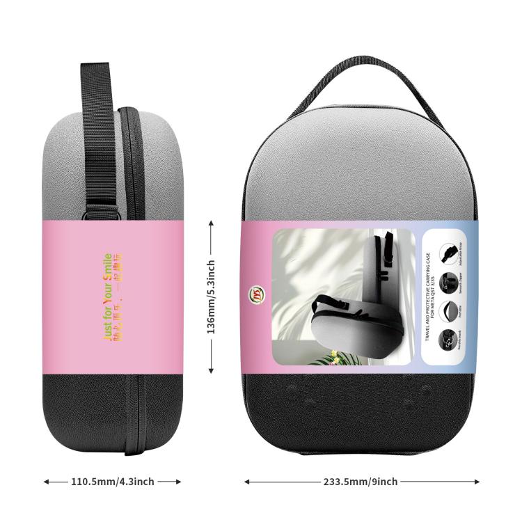 For Meta Quest 3S / 3 VR Headset JYS Storage Bag Handbag(Black) - VR Accessories by JYS | Online Shopping UK | buy2fix