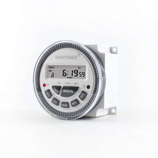 SINOTIMER TM-619sH-4 12VDC 10A Digital 7-Day Timer Switch Second Control Timer - Switch by SINOTIMER | Online Shopping UK | buy2fix