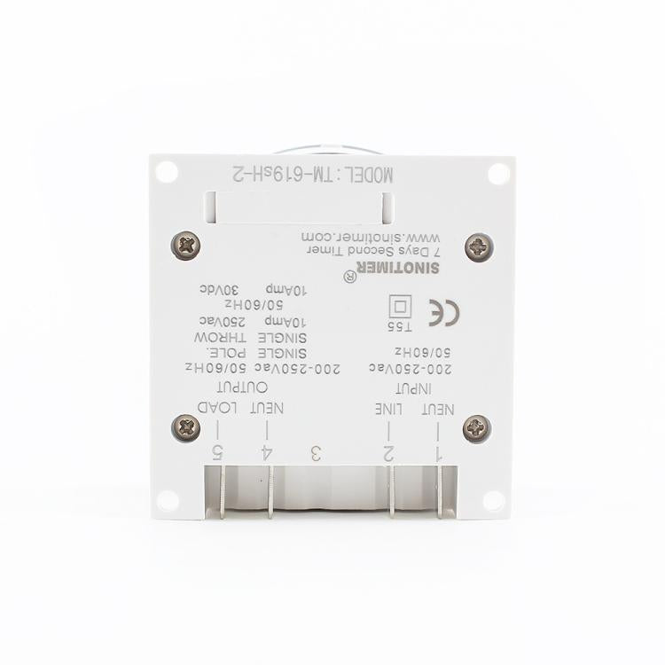 SINOTIMER TM-619sH-4 12VDC 10A Digital 7-Day Timer Switch Second Control Timer - Switch by SINOTIMER | Online Shopping UK | buy2fix