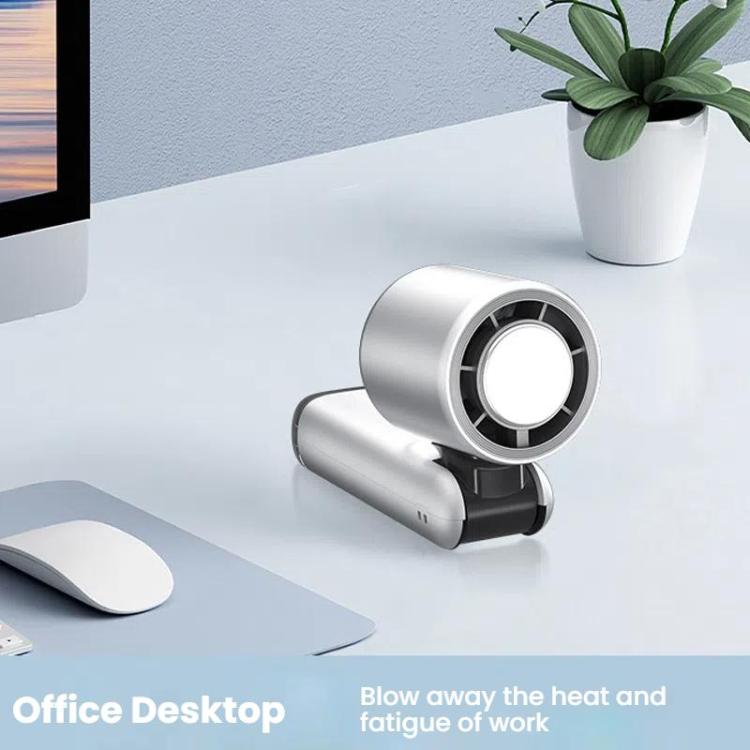 100-gear High Speed Handheld Fan Mini USB Rechargeable Foldable Portable Turbo Small Fan With Cooling(Black) - Electric Fans by buy2fix | Online Shopping UK | buy2fix