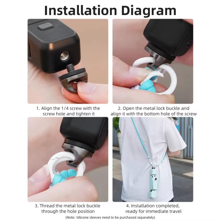 BRDRC Camera Strap Crossbody Lanyard With 1/4 inch Screw Anti-loss Rope Accessory(Dopamine Color) - Camera Strap by BRDRC | Online Shopping UK | buy2fix