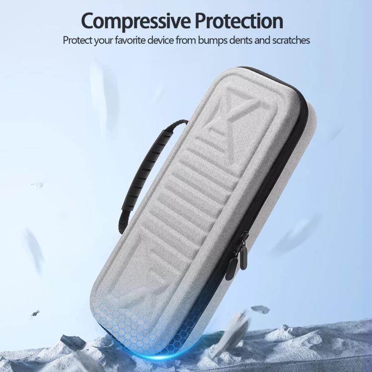 For PlayStation Portal Game Console EVA Storage Bag Portable Handbag(Light Gray) - Bags by buy2fix | Online Shopping UK | buy2fix