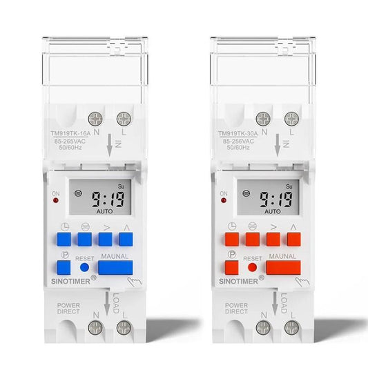 SINOTIMER TM919TK-30A 85-265VAC Astronomical Time Switch For Automatic Calculation Of Sunrise And Sunset In Latitude And Longitude - Switch by SINOTIMER | Online Shopping UK | buy2fix