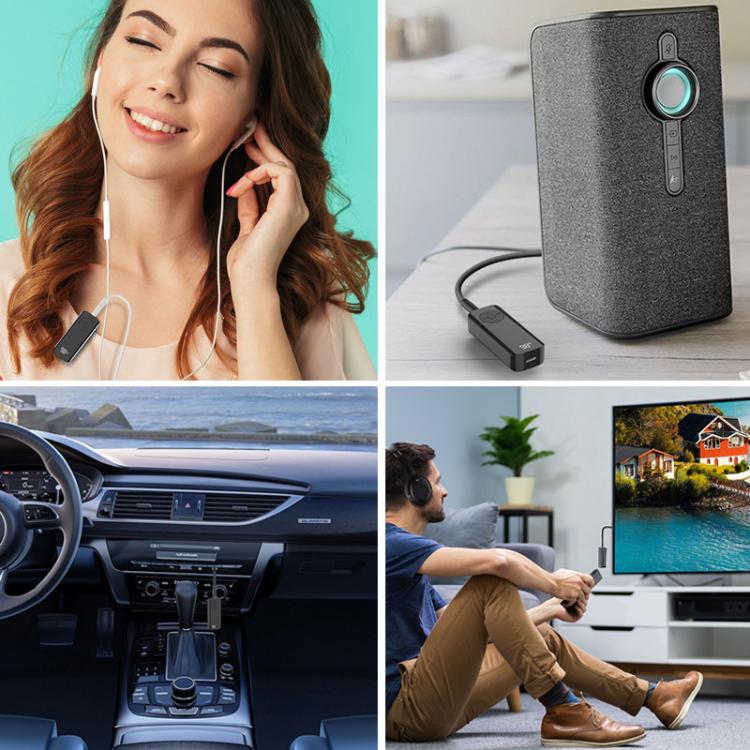MX-M06 Clip-on Bluetooth 5.3 Audio Receiver and Transmitter Computer Audio Car Adapter - Audio Receiver Transmitter by buy2fix | Online Shopping UK | buy2fix
