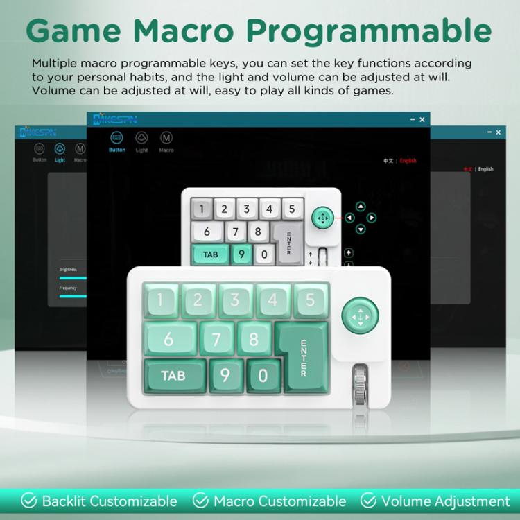 MKESPN K810 Joystick RGB Backlight Hot Swap Macro Customized Wired Mechanical Gaming Keyboard(Black) - Mini Keyboard by MKESPN | Online Shopping UK | buy2fix