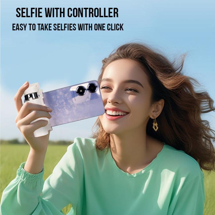 Pocket Mini Selfie Stick 3 In 1 Extendable Grip Phone Tripod With Bluetooth Remote Control(White) - Stand by buy2fix | Online Shopping UK | buy2fix
