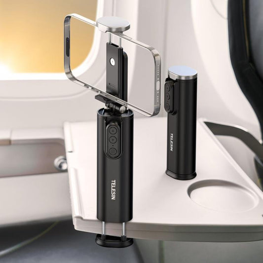 TELESIN P1-HSS-01 Clip Version 3 In 1 Cell Phone Holder Portable Desktop Fixed Bluetooth Remote Control Shooting Support Bracket - Desktop Holder by TELESIN | Online Shopping UK | buy2fix