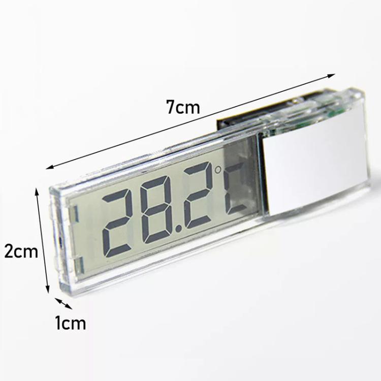 LK-50 Digital Wireless Aquarium Thermometer External LCD Transparent Electronic Water Temperature Meter(Gold) - Thermometer by buy2fix | Online Shopping UK | buy2fix