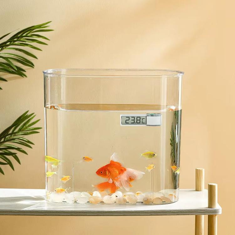 LK-50 Digital Wireless Aquarium Thermometer External LCD Transparent Electronic Water Temperature Meter(Silver) - Thermometer by buy2fix | Online Shopping UK | buy2fix