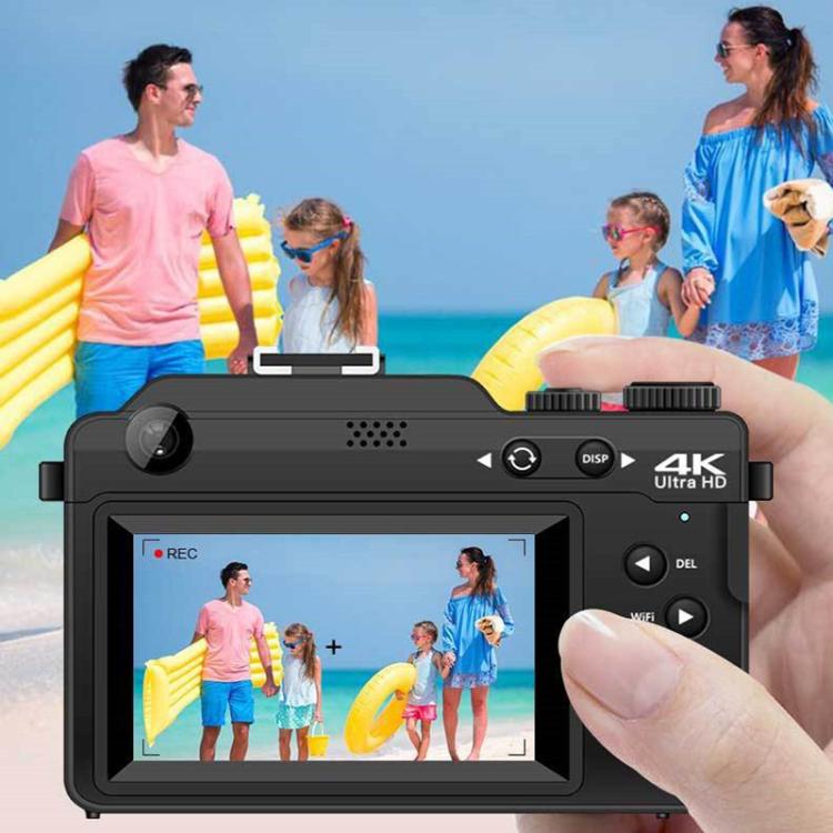 FSD-X9 3.0-Inch 4K HD 18X Zoom Selfie WIFI Electronic Image Stabilization Digital Camera(Black) - Children Cameras by buy2fix | Online Shopping UK | buy2fix