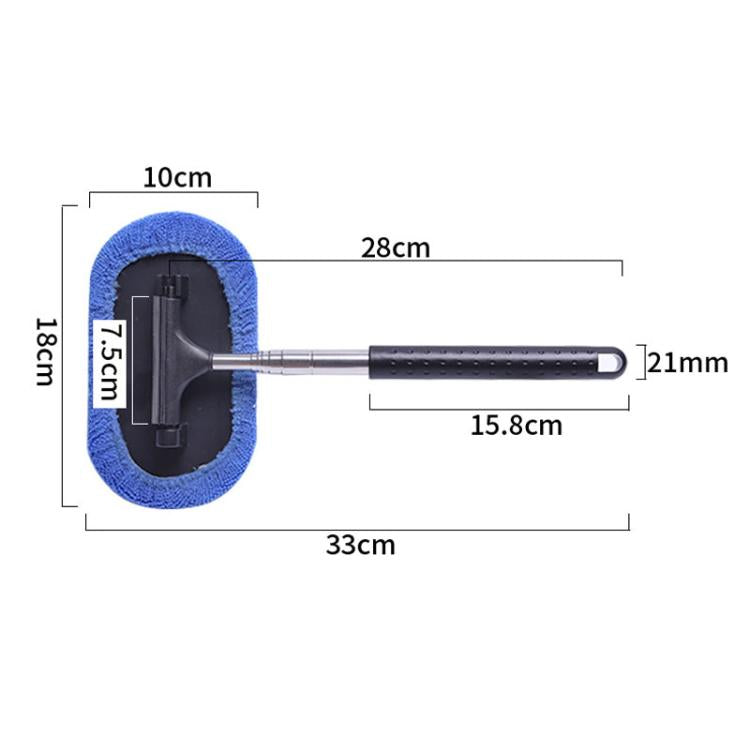 Retractable Windshield Cleaning Brush Scrubbing And Defogging 3 In 1 Car Wash Kit(Blue) - Car washing supplies by buy2fix | Online Shopping UK | buy2fix