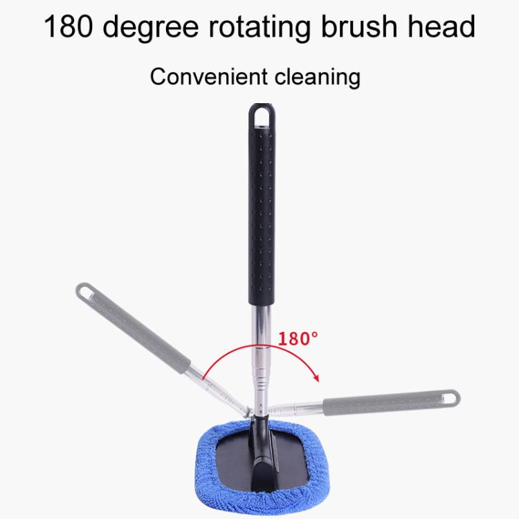 Retractable Windshield Cleaning Brush Scrubbing And Defogging 3 In 1 Car Wash Kit(Blue) - Car washing supplies by buy2fix | Online Shopping UK | buy2fix