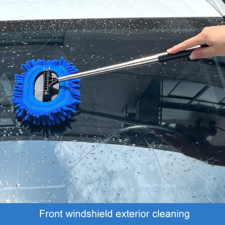 Retractable Windshield Cleaning Brush Scrubbing And Defogging 3 In 1 Car Wash Kit(Blue) - Car washing supplies by buy2fix | Online Shopping UK | buy2fix
