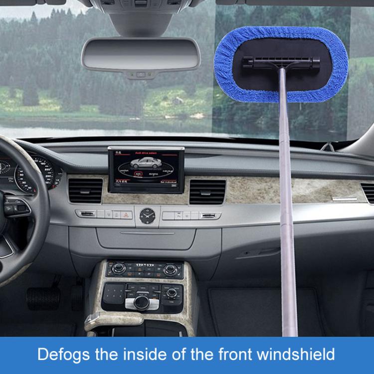 Retractable Windshield Cleaning Brush Scrubbing And Defogging 3 In 1 Car Wash Kit(Blue) - Car washing supplies by buy2fix | Online Shopping UK | buy2fix