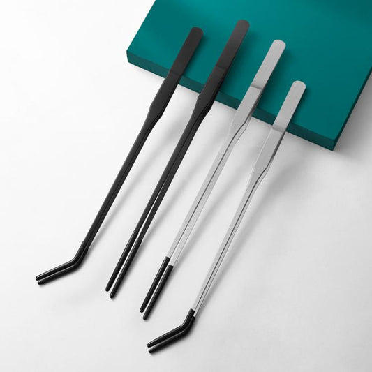 Pet Feeding Tweezers Reptile Pets Feeding Clip Aquascape Tool, Style: Black 3pcs - Feeders by buy2fix | Online Shopping UK | buy2fix