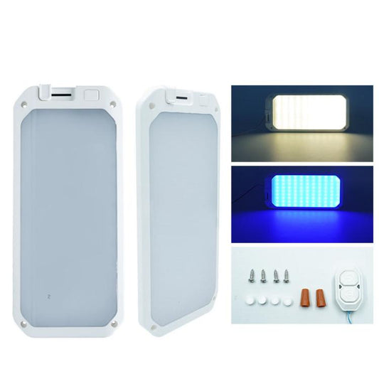 12-30V RV Light 198 LEDs 3-Color Temperature Dimmable Roof Light, Color: Blue White Light - Dome Lights by buy2fix | Online Shopping UK | buy2fix