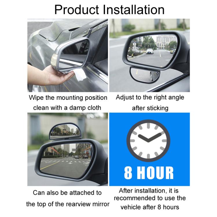Trainer Car Rearview Mirror Plus Blind Spot Mirror Car Reversing Aid Car Small Round Mirror, Color: Black - Convex Mirror & Accessories by buy2fix | Online Shopping UK | buy2fix