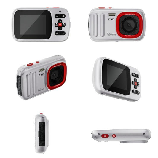 72 MP HD Digital Camera 2.4 Inch MP3 Listening Photo Video 16x Zoom DV(White) - Video Cameras by buy2fix | Online Shopping UK | buy2fix